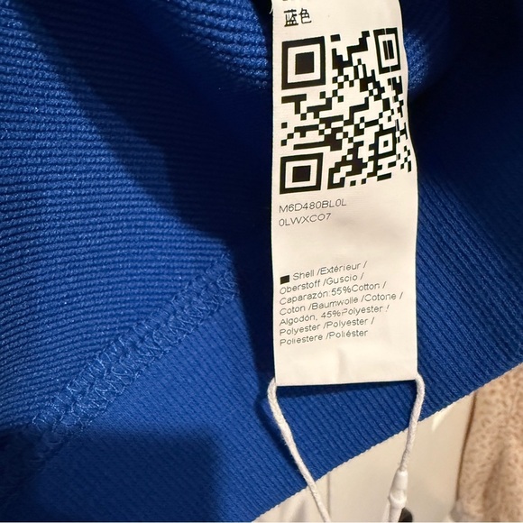 2-Piece Royal Blue Active Set Short Sleeve Sweater Top and Shorts Set Two Piece - Picture 7 of 7